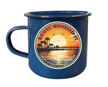 Load image into Gallery viewer, Biloxi Mississippi Design A Souvenir Tin Camper Coffee Mug
