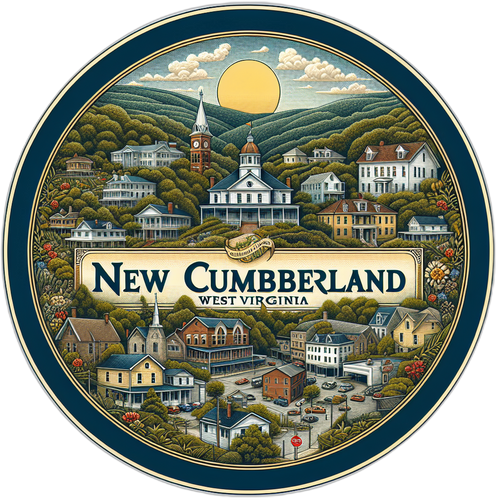 New Cumberland West Virginia Souvenir Die Cut Flat Magnet 4-Inch