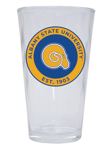 Albany State University 16 oz Pint Glass Circle Design Officially Licensed Collegiate Product Single