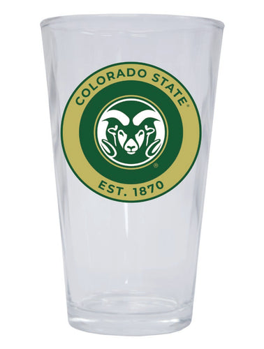 Colorado State Rams 16 oz Pint Glass Circle Design Officially Licensed Collegiate Product Single