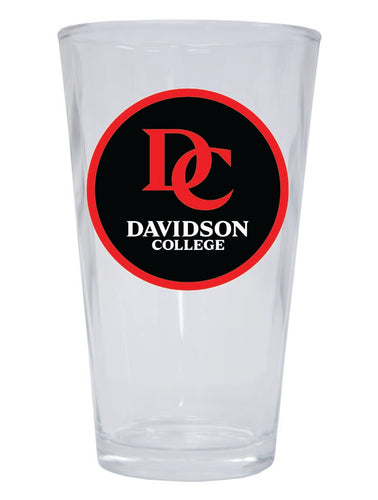 Davidson College 16 oz Pint Glass Circle Design Officially Licensed Collegiate Product Single