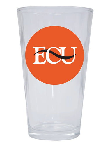 East Central University Tigers 16 oz Pint Glass Circle Design Officially Licensed Collegiate Product 4-Pack