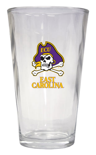 East Carolina Pirates 16 oz Pint Glass Officially Licensed Collegiate Product 2-Pack