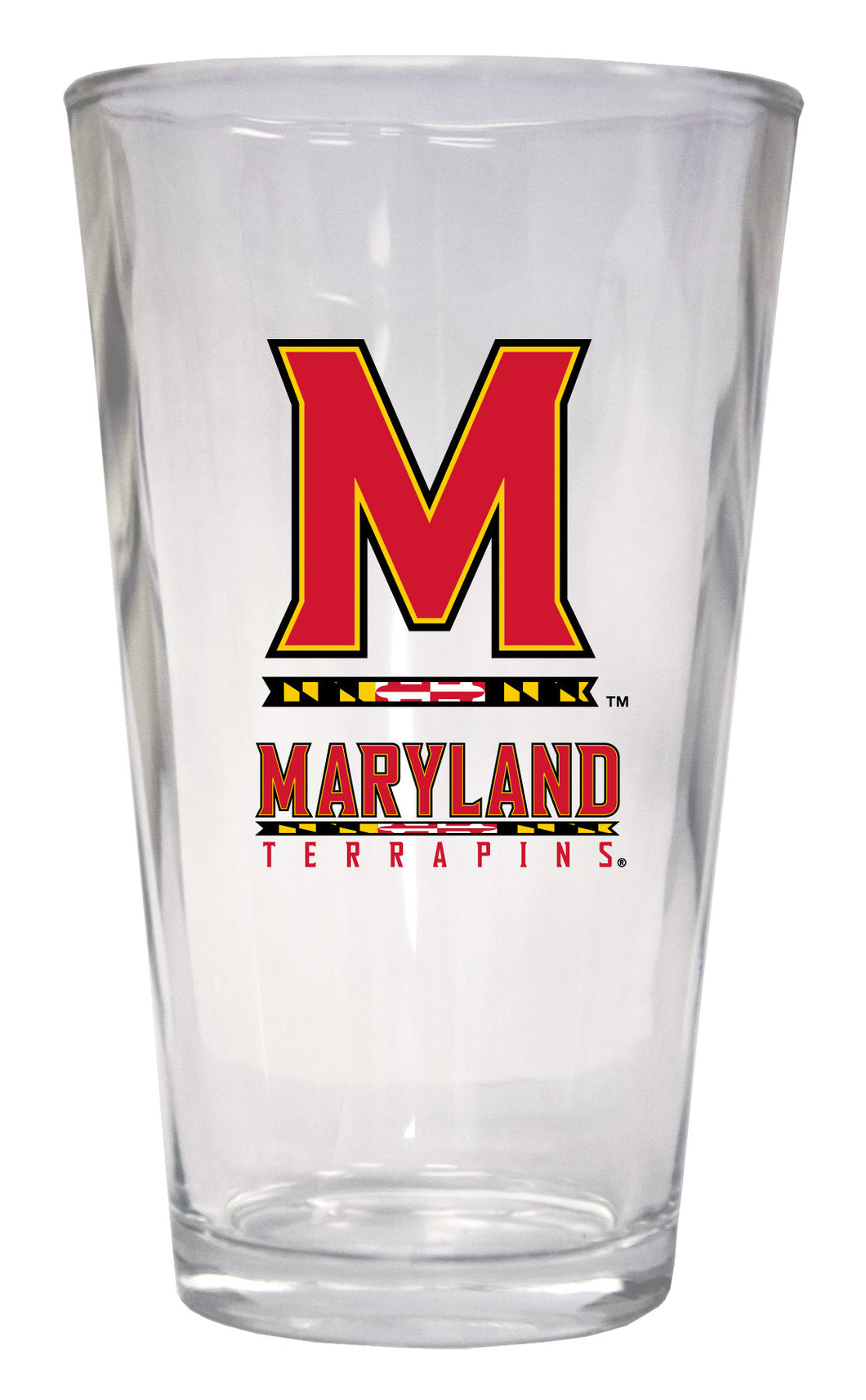 Maryland Terrapins 16 oz Pint Glass Officially Licensed Collegiate Product