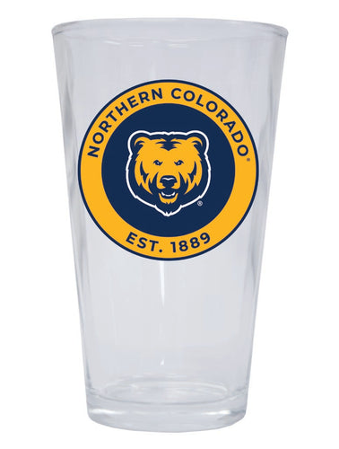 Northern Colorado Bears 16 oz Pint Glass Circle Design Officially Licensed Collegiate Product Single