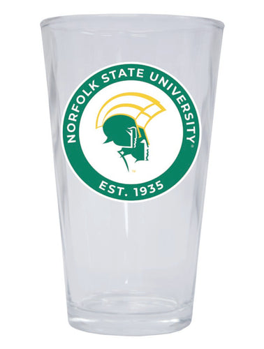 Norfolk State University 16 oz Pint Glass Circle Design Officially Licensed Collegiate Product 2-Pack