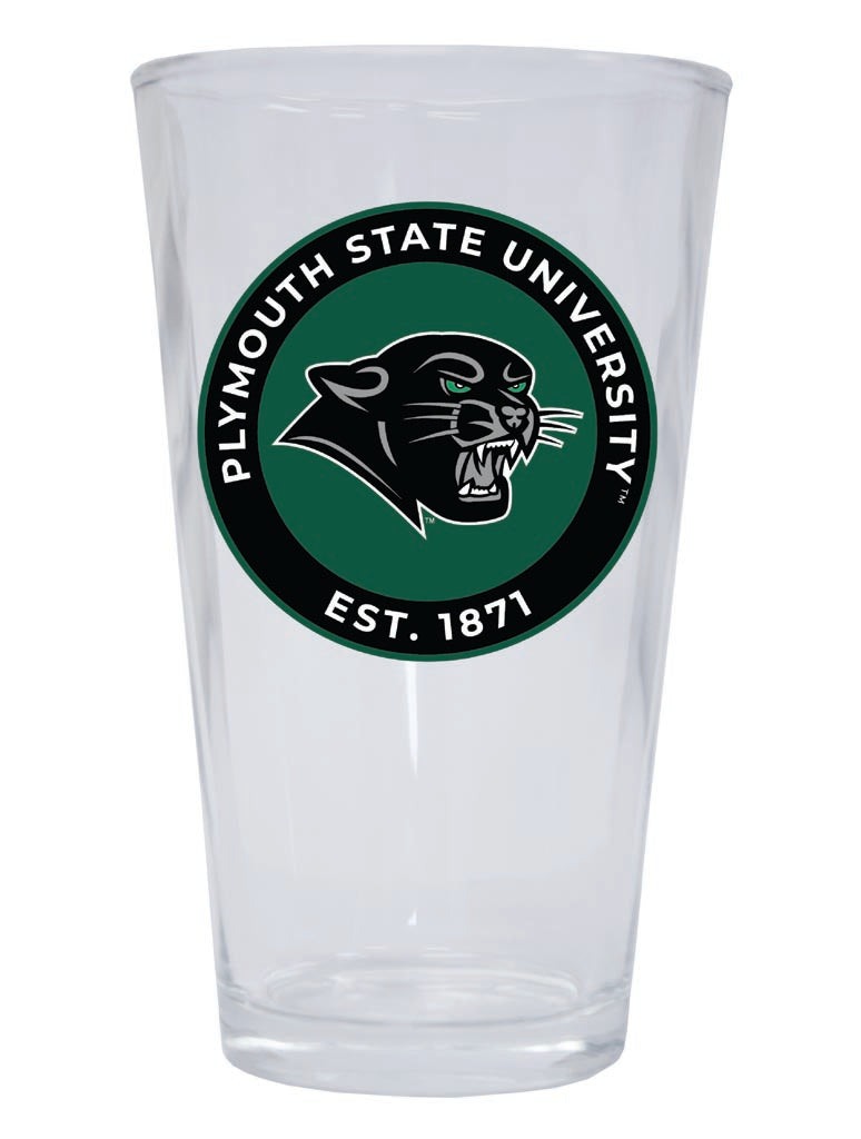 Plymouth State University 16 oz Pint Glass Circle Design Officially Licensed Collegiate Product Single