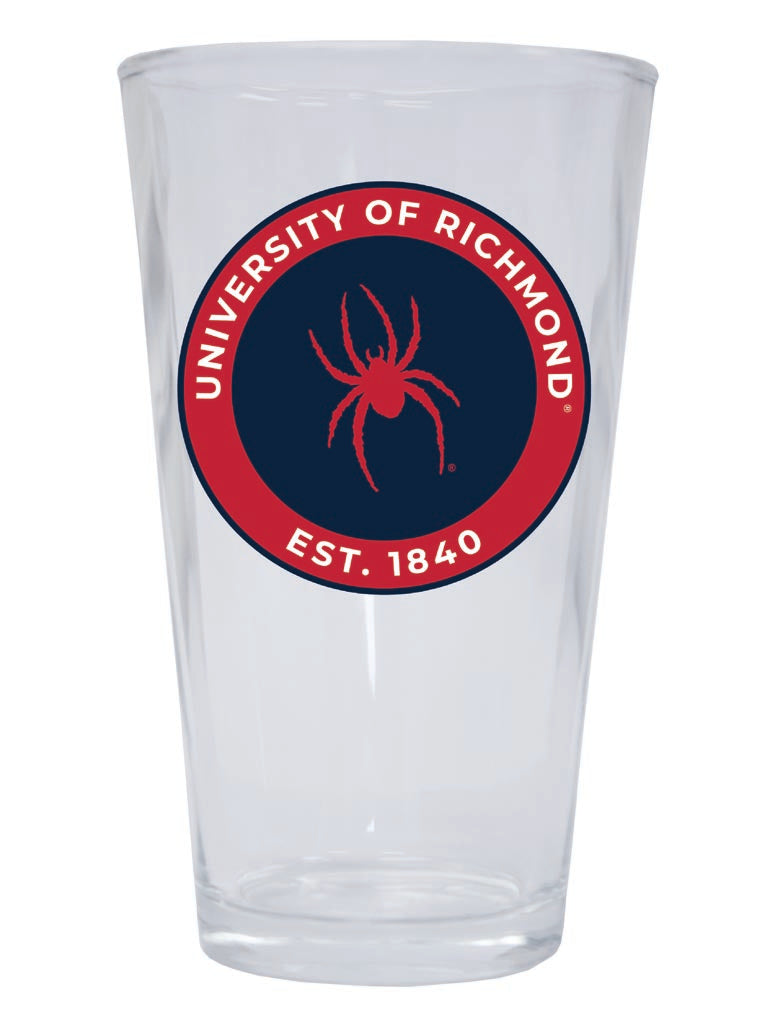 Richmond Spiders 16 oz Pint Glass Circle Design Officially Licensed Collegiate Product Single