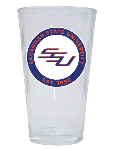 Savannah State University 16 oz Pint Glass Circle Design Officially Licensed Collegiate Product Single