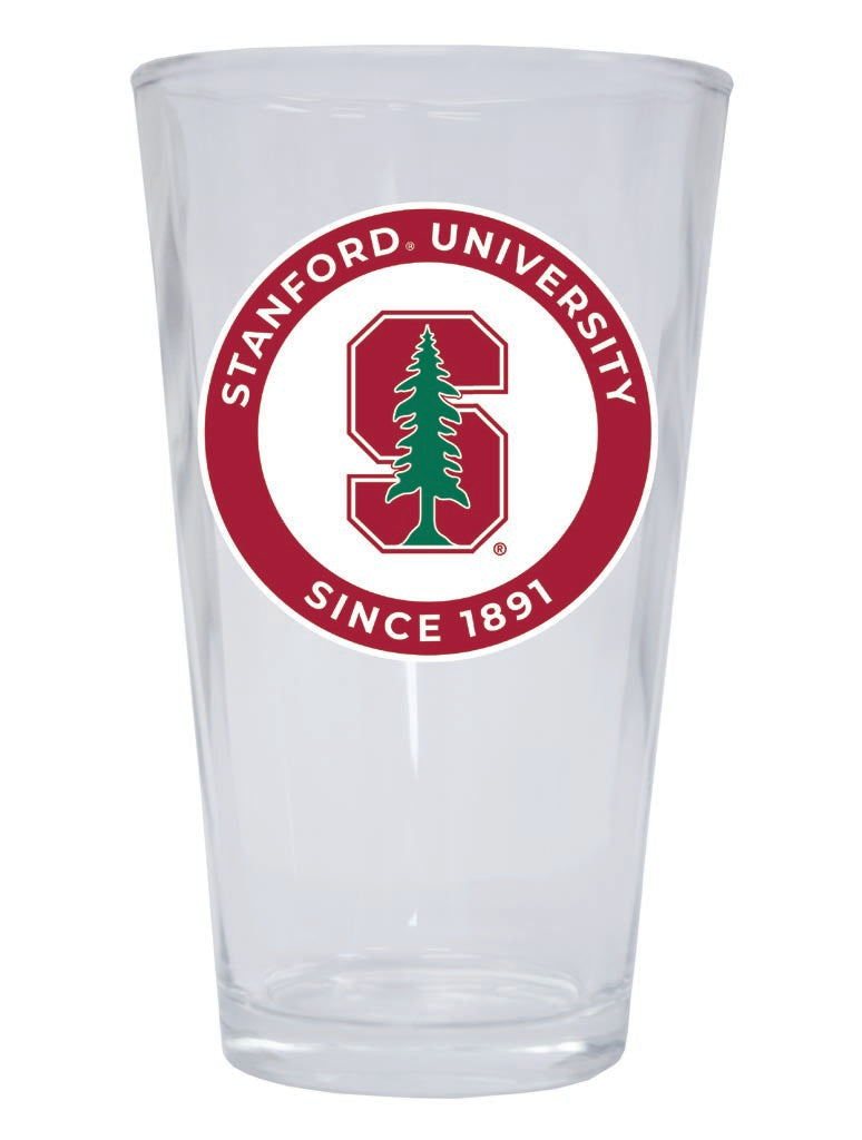 Stanford University 16 oz Pint Glass Circle Design Officially Licensed Collegiate Product 2-Pack