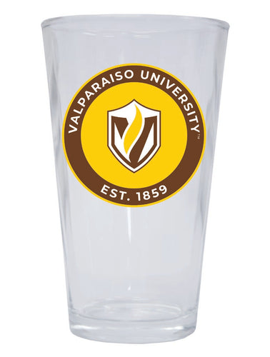 Valparaiso University 16 oz Pint Glass Circle Design Officially Licensed Collegiate Product Single