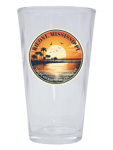 Biloxi Mississippi Design A Souvenir 16 oz Pint Glass Single