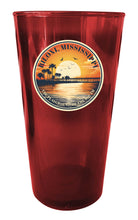 Load image into Gallery viewer, Biloxi Mississippi Design A Souvenir Plastic 16 oz pint Red 4-Pack
