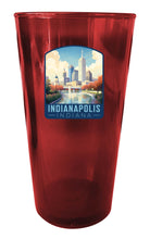 Load image into Gallery viewer, Indianapolis Indiana Design A Souvenir Plastic 16 oz pint
