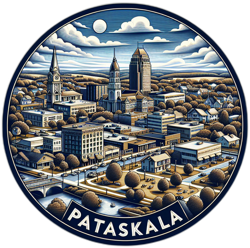 Pataskala Ohio Souvenir Die Cut Flat Magnet 2-Inch