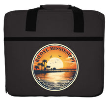 Load image into Gallery viewer, Biloxi Mississippi Design A Souvenir Destination Seat Cushion
