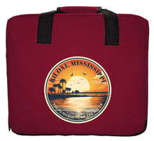 Load image into Gallery viewer, Biloxi Mississippi Design A Souvenir Destination Seat Cushion
