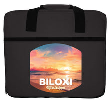 Load image into Gallery viewer, Biloxi Mississippi Design B Souvenir Destination Seat Cushion
