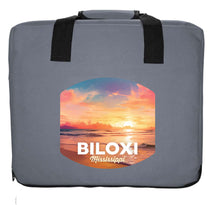 Load image into Gallery viewer, Biloxi Mississippi Design B Souvenir Destination Seat Cushion
