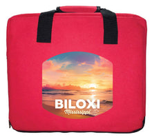 Load image into Gallery viewer, Biloxi Mississippi Design B Souvenir Destination Seat Cushion
