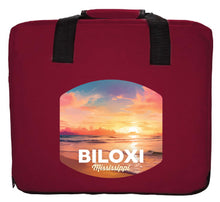 Load image into Gallery viewer, Biloxi Mississippi Design B Souvenir Destination Seat Cushion
