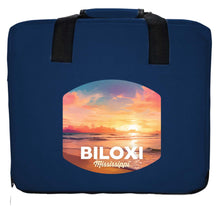 Load image into Gallery viewer, Biloxi Mississippi Design B Souvenir Destination Seat Cushion
