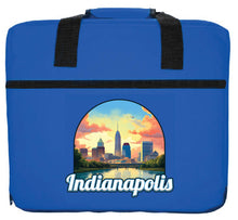 Load image into Gallery viewer, Indianapolis Indiana Design B Souvenir Destination Seat Cushion
