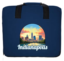 Load image into Gallery viewer, Indianapolis Indiana Design B Souvenir Destination Seat Cushion
