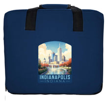 Load image into Gallery viewer, Indianapolis Indiana Design A Souvenir Destination Seat Cushion
