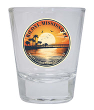 Load image into Gallery viewer, Biloxi Mississippi Design A Souvenir 2 Ounce Shot Glass Round
