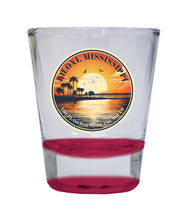 Load image into Gallery viewer, Biloxi Mississippi Design A Souvenir 2 Ounce Shot Glass Round
