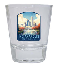 Load image into Gallery viewer, Indianapolis Indiana Design A Souvenir 2 Ounce Shot Glass Round
