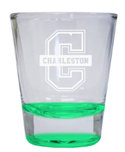 Load image into Gallery viewer, College of Charleston 2 oz Engraved Shot Glass Round  Officially Licensed Collegiate Product
