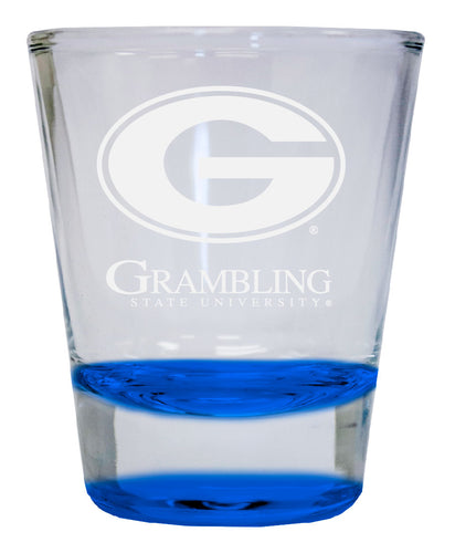 Grambling State Tigers  2 oz Engraved Shot Glass Round Officially Licensed Collegiate Product