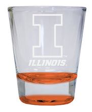 Load image into Gallery viewer, Illinois Fighting Illini  2 oz Engraved Shot Glass Round  Officially Licensed Collegiate Product
