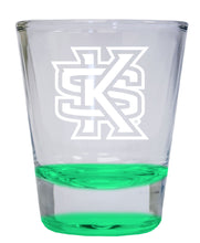 Load image into Gallery viewer, Kennesaw State University 2 oz Engraved Shot Glass Round  Officially Licensed Collegiate Product
