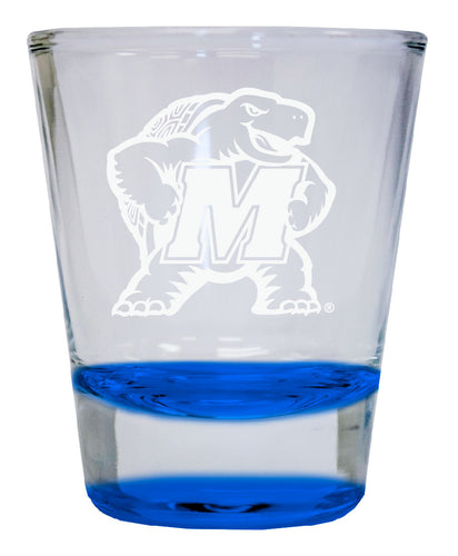 Maryland Terrapins  2 oz Engraved Shot Glass Round Officially Licensed Collegiate Porduct