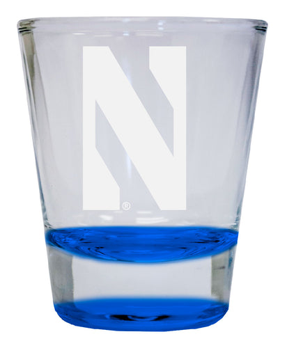 Northwestern University Wildcats  2 oz Engraved Shot Glass Round Officially Licensed Collegiate Product