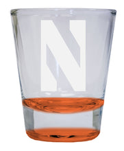 Load image into Gallery viewer, Northwestern University Wildcats  2 oz Engraved Shot Glass Round  Officially Licensed Collegiate Product
