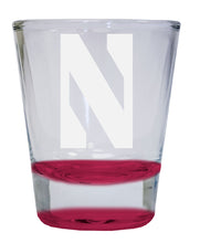 Load image into Gallery viewer, Northwestern University Wildcats  2 oz Engraved Shot Glass Round  Officially Licensed Collegiate Product
