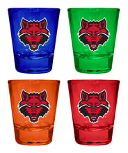 Load image into Gallery viewer, Arkansas State Full Color 2oz Shot Glass Officially Licensed Collegiate Product
