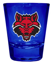 Load image into Gallery viewer, Arkansas State Full Color 2oz Shot Glass Officially Licensed Collegiate Product
