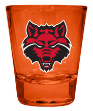 Load image into Gallery viewer, Arkansas State Full Color 2oz Shot Glass Officially Licensed Collegiate Product
