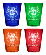 Load image into Gallery viewer, Arkansas State Customizable Engraved Full Color 2oz Shot Glass Officially Licensed Collegiate Product
