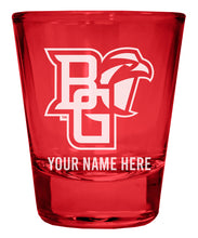 Load image into Gallery viewer, Bowling Green Falcons Customizable Engraved Full Color 2oz Shot Glass Red Officially Licensed Collegiate Product Single
