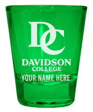 Load image into Gallery viewer, Davidson College Customizable Engraved Full Color 2oz Shot Glass Green Officially Licensed Collegiate Product 4-Pack
