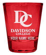 Load image into Gallery viewer, Davidson College Customizable Engraved Full Color 2oz Shot Glass Officially Licensed Collegiate Product
