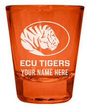 Load image into Gallery viewer, East Central University Tigers Customizable Engraved Full Color 2oz Shot Glass Officially Licensed Collegiate Product
