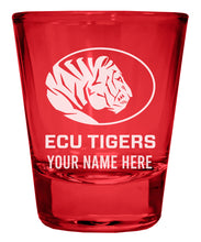 Load image into Gallery viewer, East Central University Tigers Customizable Engraved Full Color 2oz Shot Glass Officially Licensed Collegiate Product
