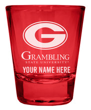 Load image into Gallery viewer, Grambling State Tigers Customizable Engraved Full Color 2oz Shot Glass Officially Licensed Collegiate Product
